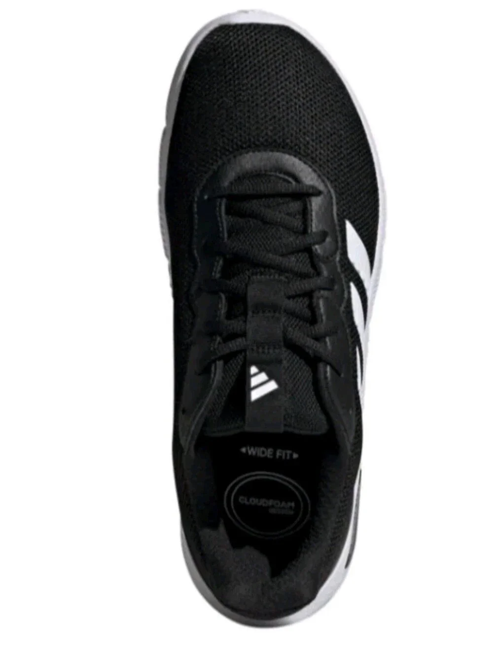 ADIDAS CLOUD FLEX FOAM LACE UP MENS SNEAKERS COLOR BLACK